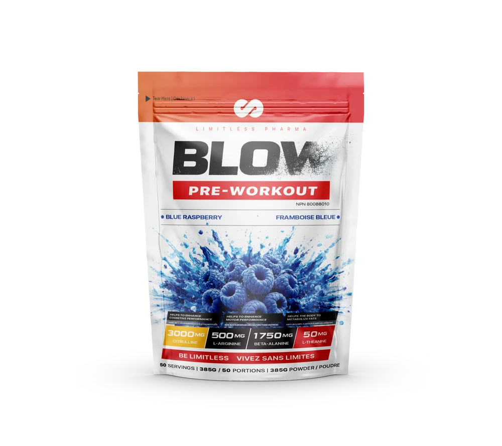 Limitless Pharma - Blow Pre-Workout - 385g - 9 saveurs