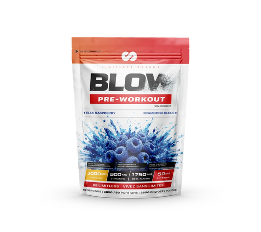 Limitless Pharma - Blow Pre-Workout - 385g - 9 saveurs