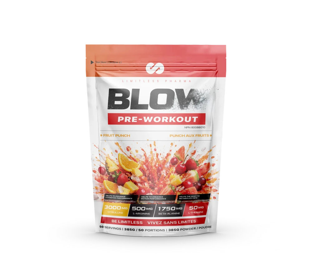 Limitless Pharma - Blow Pre-Workout - 385g - 9 saveurs