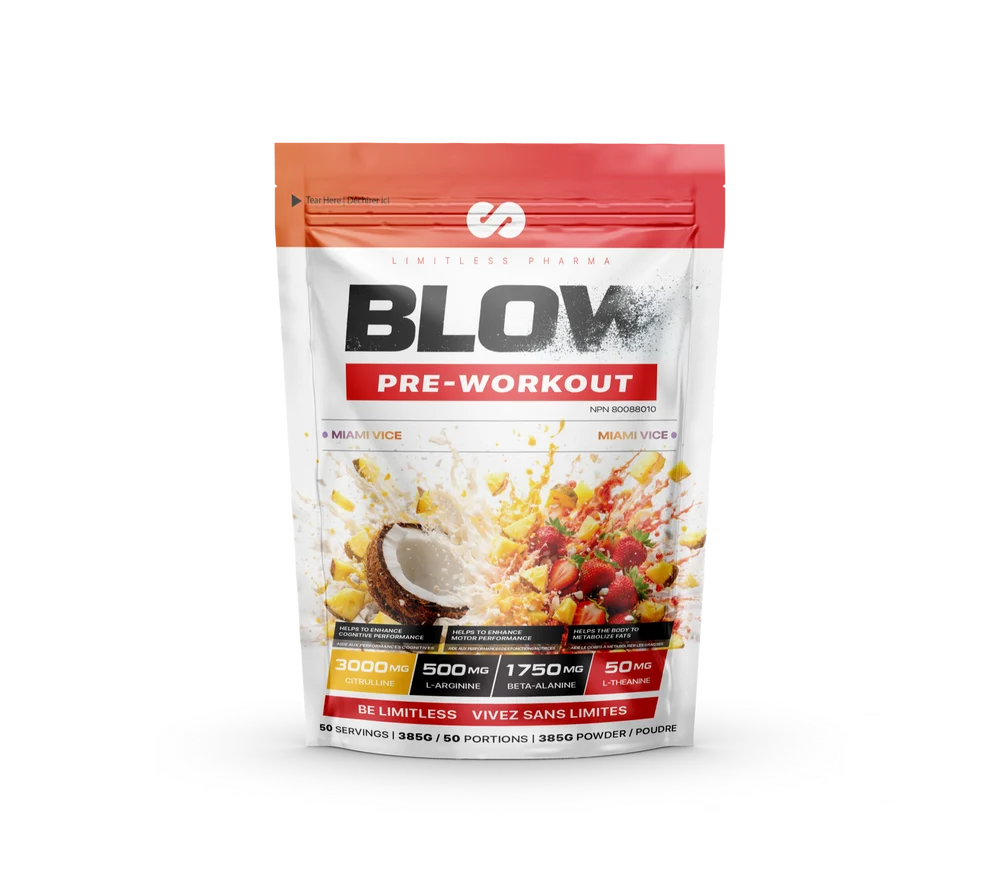 Limitless Pharma - Blow Pre-Workout - 385g - 9 saveurs