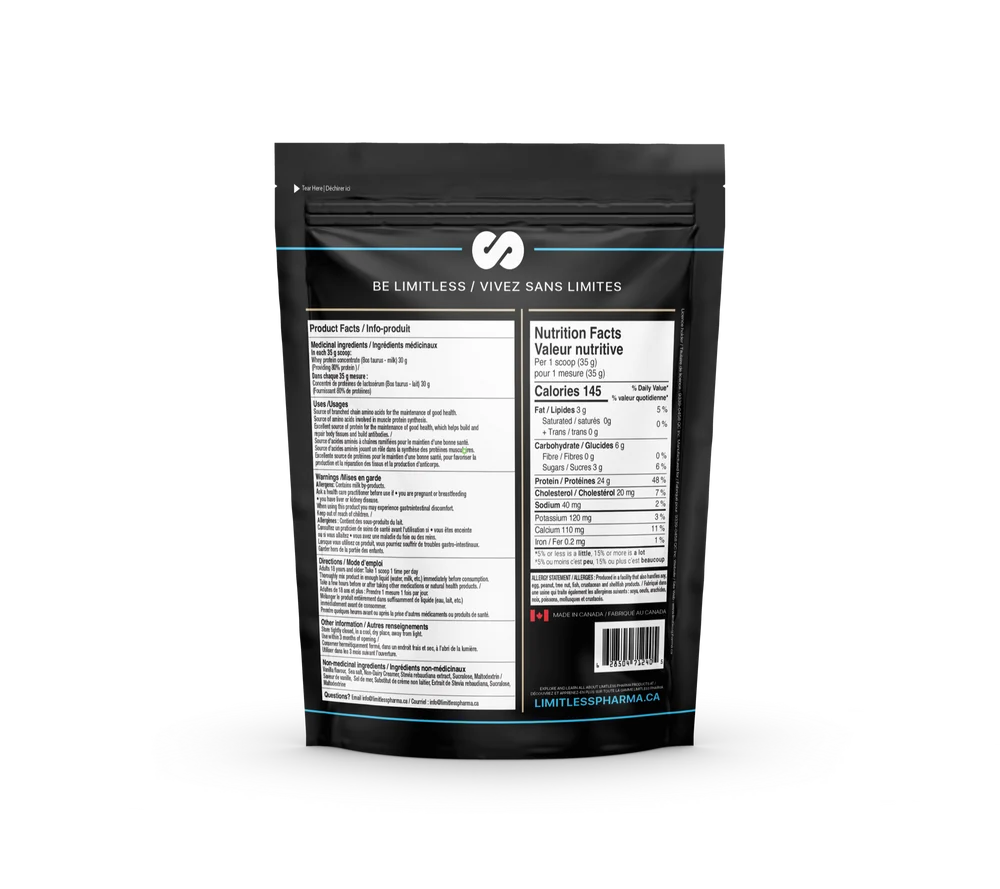 Limitless Pharma - Proteine Whey - 5lbs