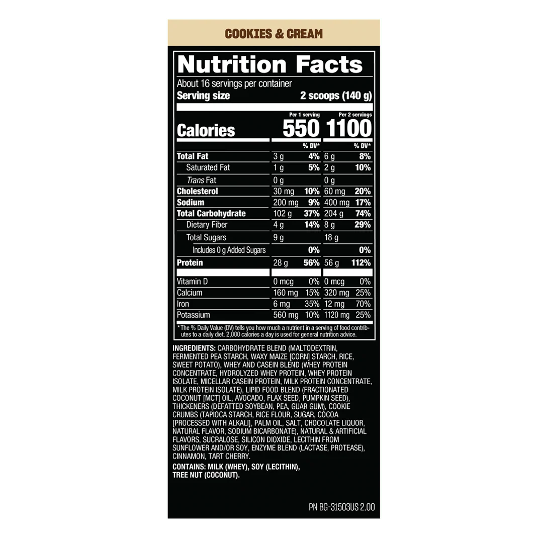 Mutant - MASS 15lbs - 5 saveurs