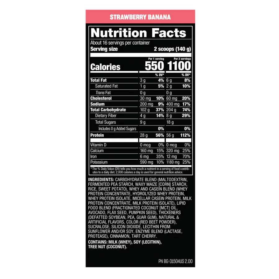 Mutant - MASS 15lbs - 5 saveurs