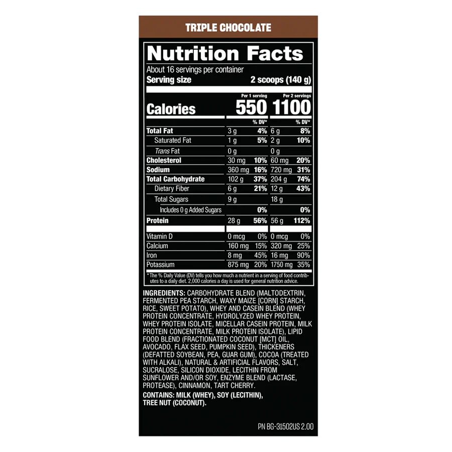 Mutant - MASS 15lbs - 5 saveurs