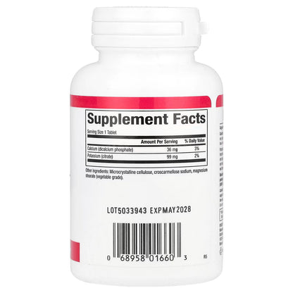 Natural factors - Potassium citrate 99mg - 180 comprimés