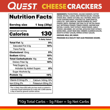 Quest - cheese crackers - 30g