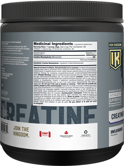 Iron Kingdom - Créatine 90 Portions - 450g