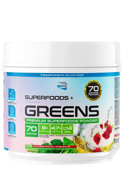 Believe - Superfood +  Greens 70 portions - 700g - 3 saveurs